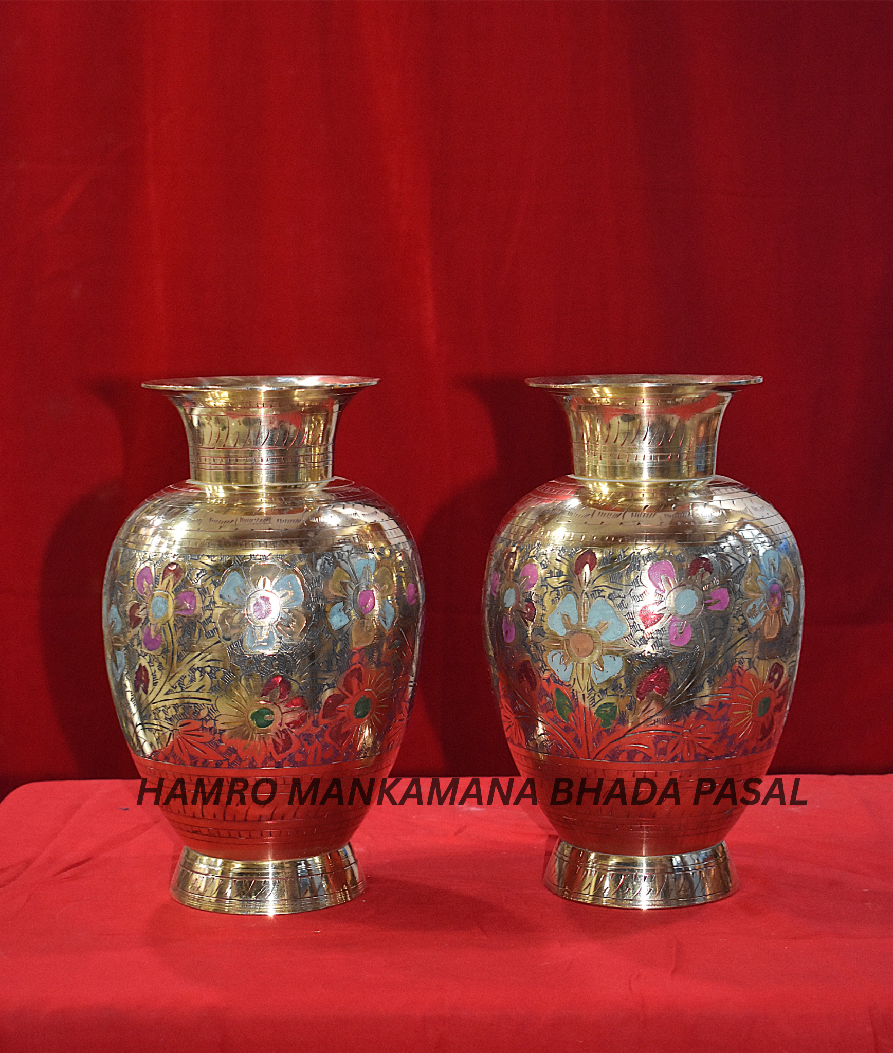 Brass Round Flower Vase (FULDAN)