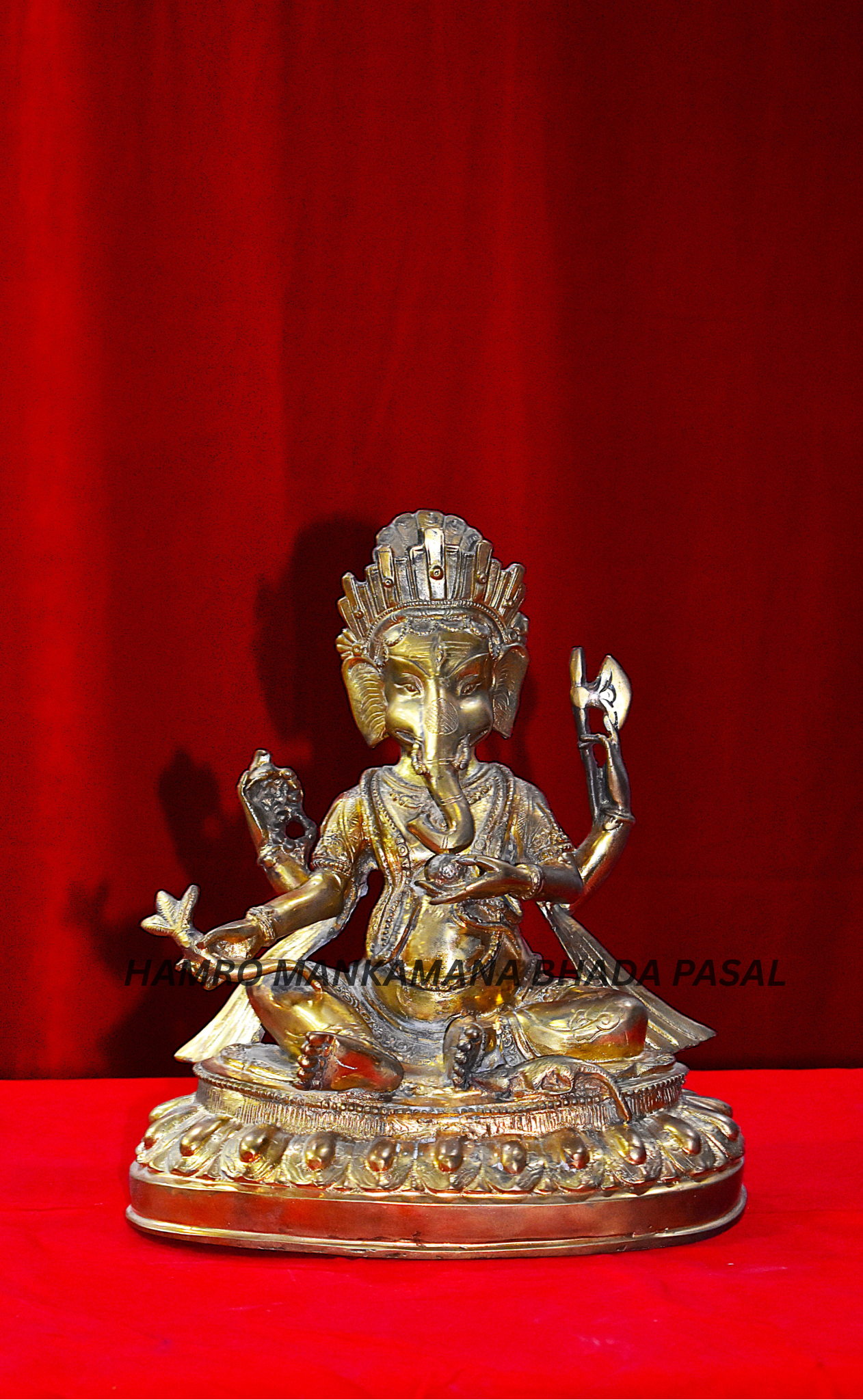 Nepali Brass Ganesh Murti